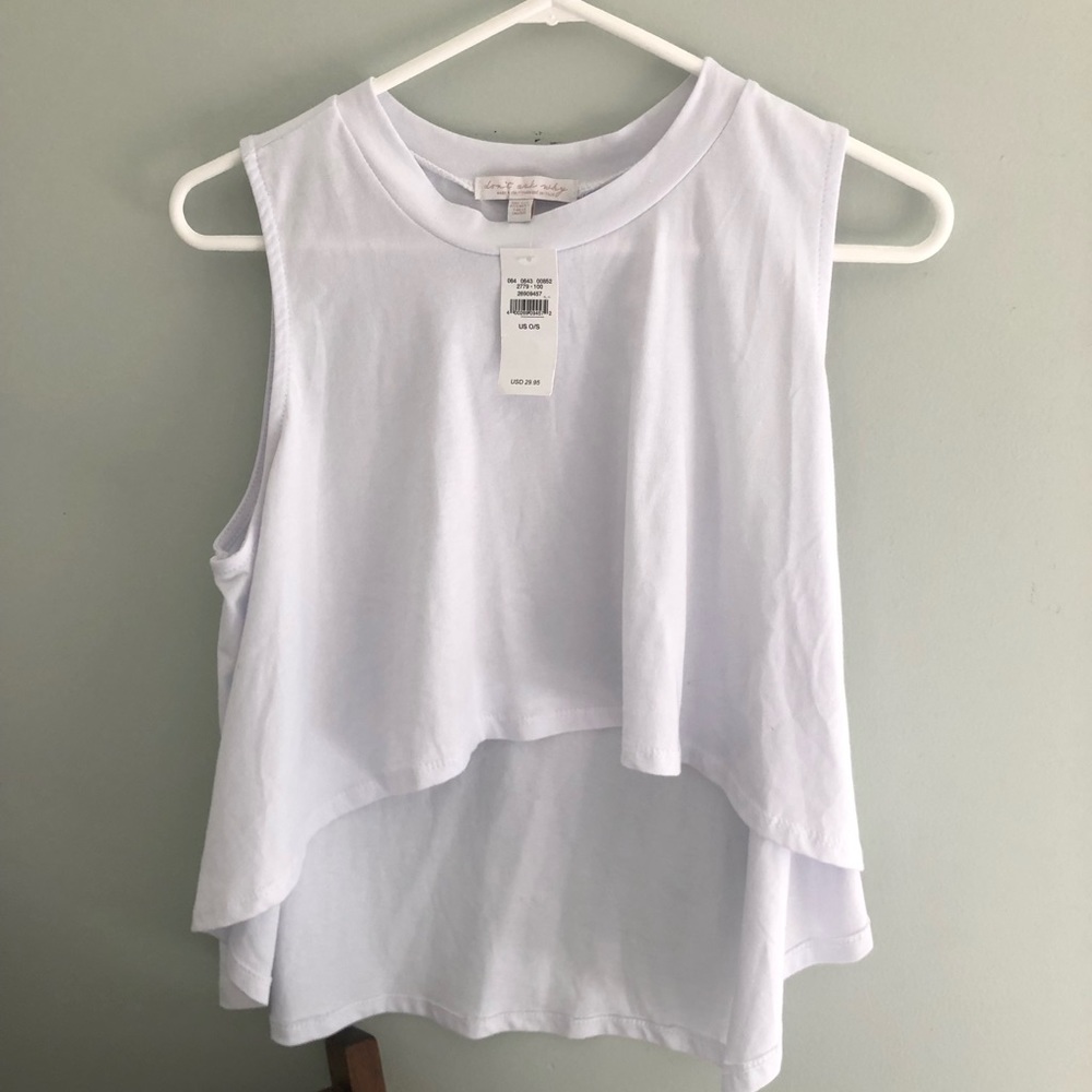 White crop top